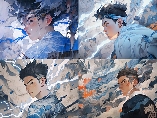 涂鸦水墨写意武侠