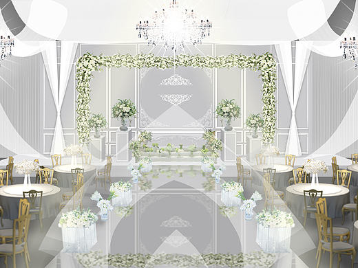 灰色婚礼效果图