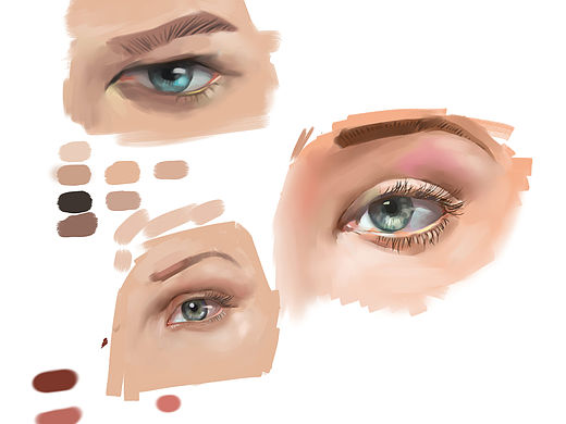 眼睛練習(xí)（個人主頁-ZMTQyOTg3MTY=） - 商業(yè)插畫 - 站酷設(shè)計師大胡子顯原創(chuàng)素材 - 站酷ZCOOL