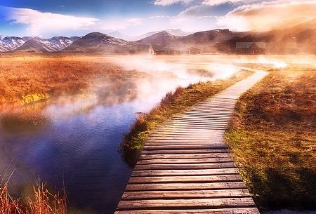 金秋海报背景合成