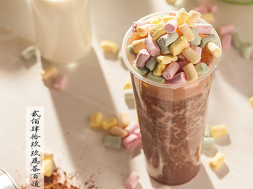 国潮不单是大红大绿 原创水墨风饮品拍摄｜茶百道