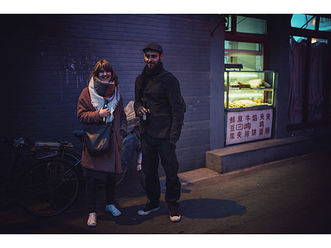 冬日胡同的夜晚