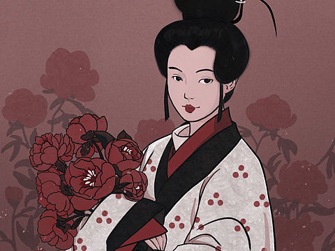 东汉服饰版画风格