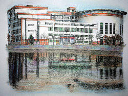 OY钢笔画&nbsp;校园写生系列