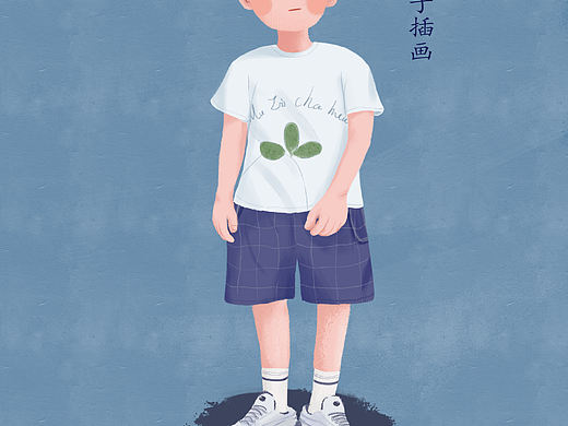原创:照片转插画《男孩》