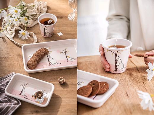 芬兰Moomin便携随手杯/竹纤维环保餐具