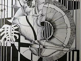 最开始尝试针管笔压箱底的小画🌝