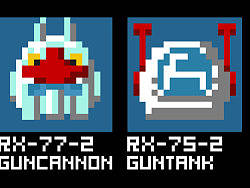 像素版机动战士头像从一年战争到星屑回忆