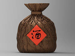 3D建模酒瓶设计构思草稿