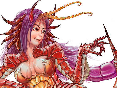 虫娘系列（个人主页-ZMTk1Njk4MDg=） - 概念设定 - 站酷设计师柳叶刀六爷原创素材 - 站酷ZCOOL