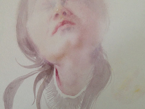 紅顏之二（個人主頁-ZMjkyMDEwMjg=） - 繪畫 - 站酷設計師水彩學院蘇野原創(chuàng)素材 - 站酷ZCOOL