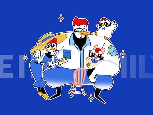 【飞鹤大赛】IP品牌全案吉祥物家族 IP插画设计 IP策划