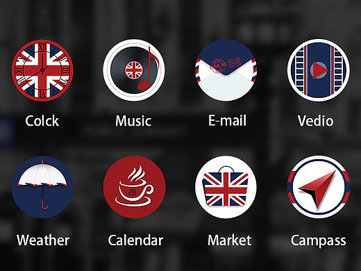 英伦主题icon