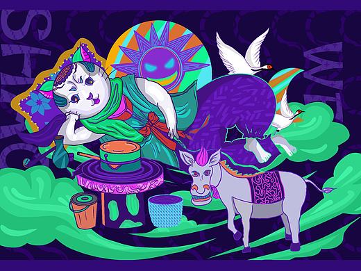 猫驴（个人主页-ZNTE5MDk3NjQ=） - 新锐潮流插画 - 站酷设计师綤嶶原创素材 - 站酷ZCOOL