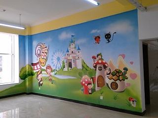 幼儿园室内壁画墙体彩绘手绘墙