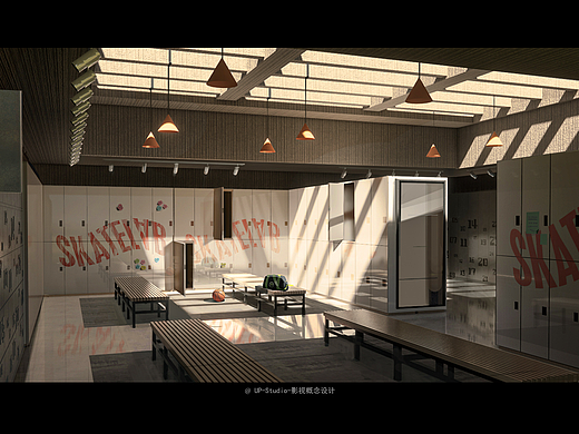 UP STUDIO 影视概念设计班现代戏学生气氛图作品6