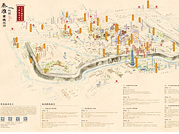 南京秦淮旅游地图