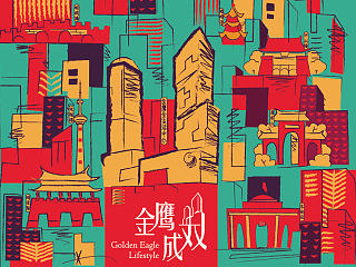 南京金鹰全生活中心手绘地图