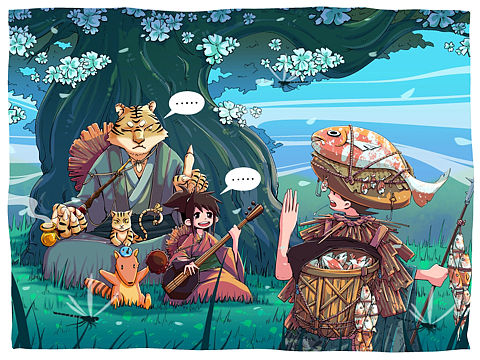 《和风物语-捕鱼人》