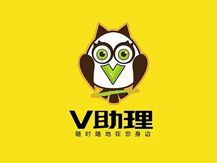 v助理卡通版logo设计
