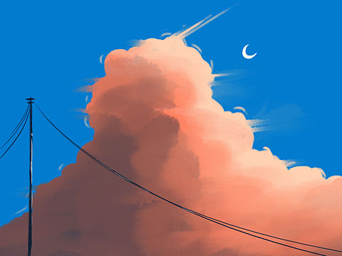 插画｜云朵练习