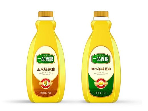 食用油包装设计，大豆玉米油包装设计