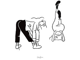 手繪黑白線條簡筆畫