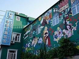 酒店墙画壁画，儿童主题酒店墙画，卡通儿童酒店墙画