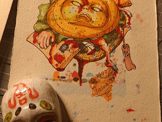 好饿（个人主页-ZNDEwNjgzNzY=） - 新锐潮流插画 - 站酷设计师不尬聊男孩原创素材 - 站酷ZCOOL