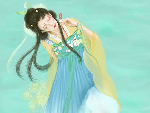 procreate画个古风小仙女