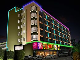 宿舍公寓楼的户外亮化