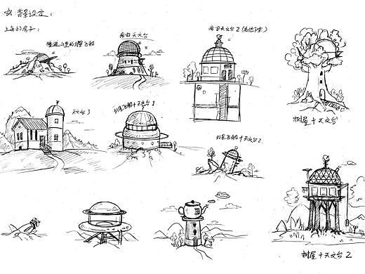 绘本草图设定&书签