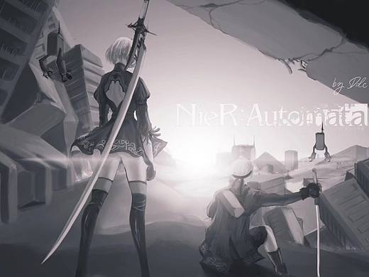 尼尔:机械纪元（个人主页-ZMjc3NTAyOTI=） - 游戏原画 - 站酷设计师log5原创素材 - 站酷ZCOOL