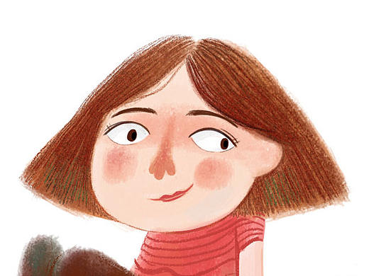 小女孩與斗牛犬（個人主頁-ZMjAxMDM2NjA=） - 創(chuàng)作習(xí)作 - 站酷設(shè)計師大福wo原創(chuàng)素材 - 站酷ZCOOL