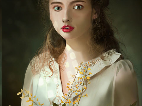 数字绘画-阳光女孩（个人主页-ZMzM2NjYxMDA=） - 创作习作 - 站酷设计师Shireen琳儿原创素材 - 站酷ZCOOL