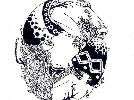 kianey魔幻字母插画