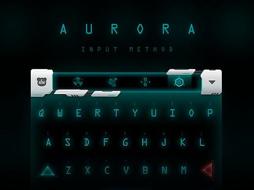 百度输入法皮肤设计 - AURORA