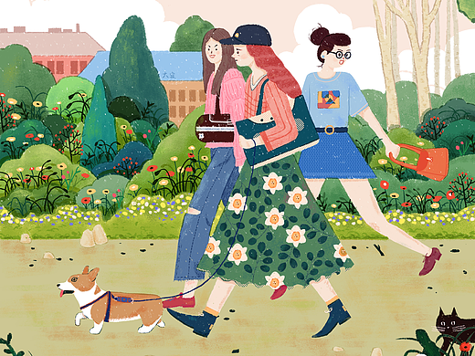 春日物语（个人主页-ZNTk3NjEyODQ=） - 创作习作 - 站酷设计师桃之夭啊夭原创素材 - 站酷ZCOOL