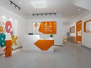 英语盒子门店空间设计