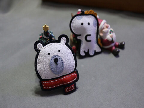 手缝羊皮小挂件