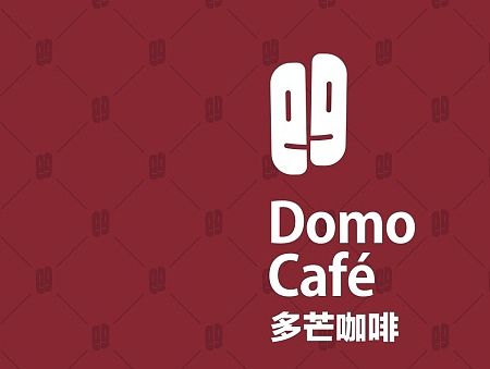 多芒咖啡厅logo设计，品牌形象设计，餐饮连锁品牌设计