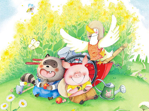 少年时代儿童插画封面