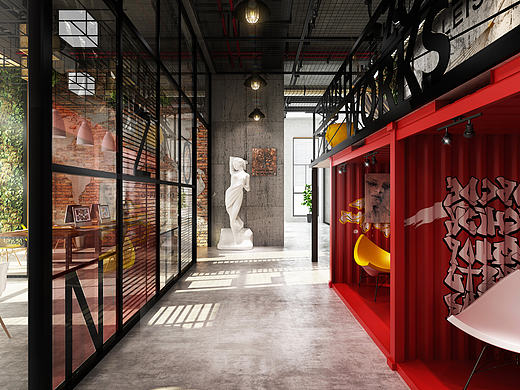 “H+ YOUTH ZONE”联合办公空间设计 2012级室内设计专业毕业设计作品