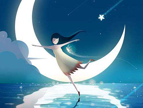 飞舞精灵-迷幻的邂逅主题插画