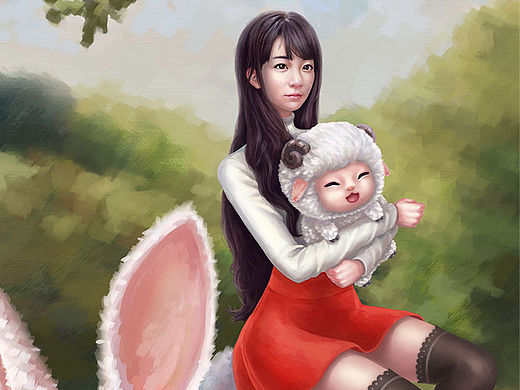 羊年賀圖（個(gè)人主頁(yè)-ZMTUwODg4Mjg=） - 新銳潮流插畫(huà) - 站酷設(shè)計(jì)師Gameboycolor原創(chuàng)素材 - 站酷ZCOOL