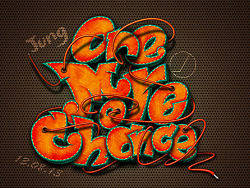 【大马蹄】涂鸦字体-one more chance