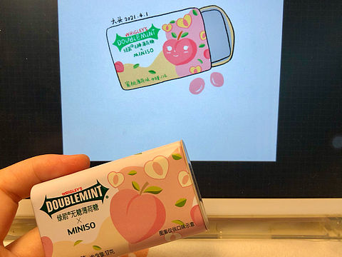 蜜桃味🍑口香糖