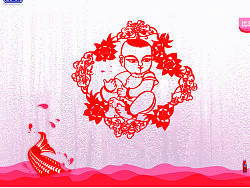 《童子“抱鱼”》