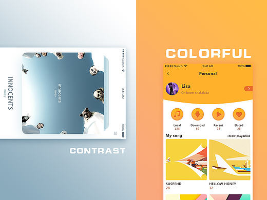 Music APP Design&配色练习