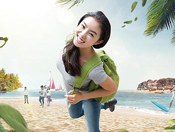 一组旅游包装图片